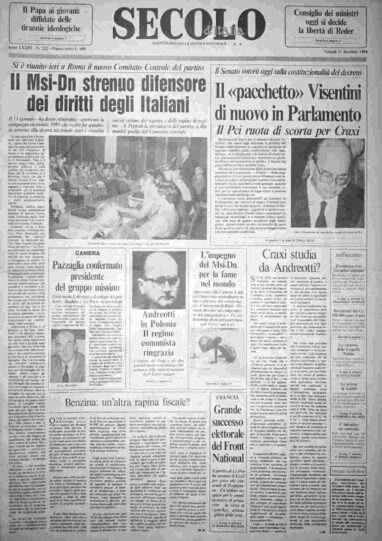 venerdì 21 dicembre 1984