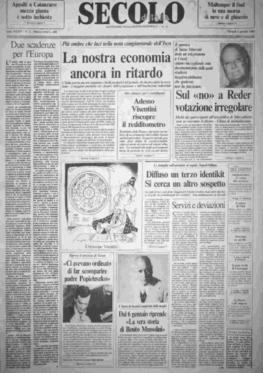 giovedì 3 gennaio 1985