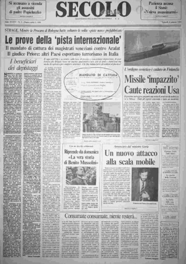 venerdì 4 gennaio 1985
