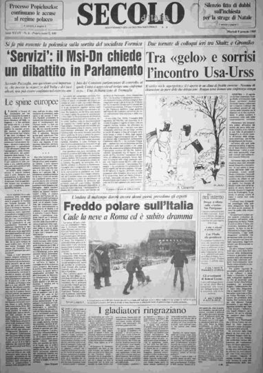 martedì 8 gennaio 1985