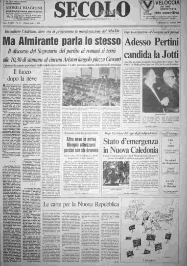 domenica 13 gennaio 1985