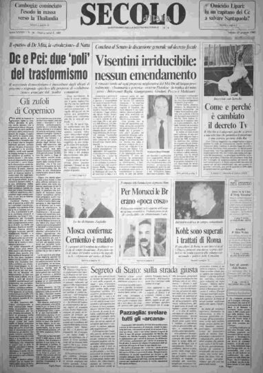 sabato 19 gennaio 1985