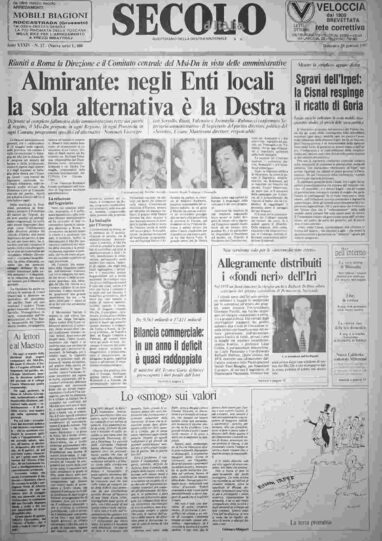 domenica 20 gennaio 1985
