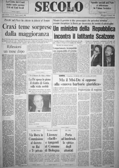 mercoledì 23 gennaio 1985