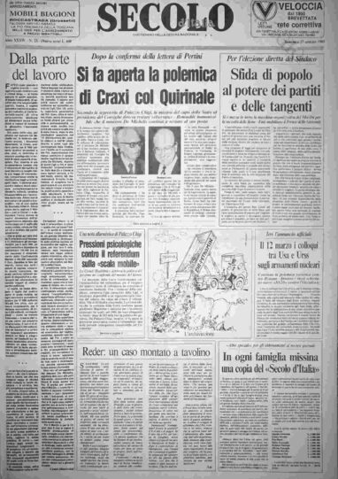 domenica 27 gennaio 1985