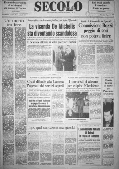 mercoledì 30 gennaio 1985