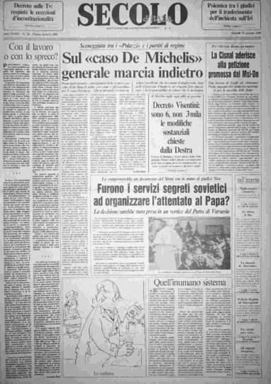 giovedì 31 gennaio 1985