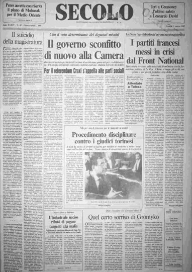 venerdì 1 marzo 1985