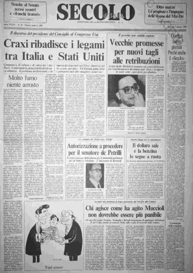 giovedì 7 marzo 1985