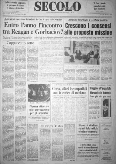 venerdì 15 marzo 1985