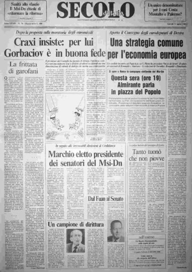 giovedì 11 aprile 1985