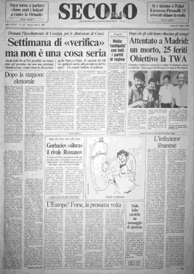 martedì 2 luglio 1985