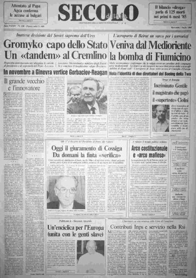 mercoledì 3 luglio 1985