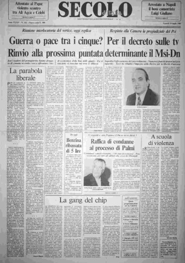 venerdì 19 luglio 1985