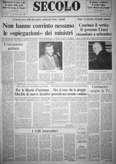venerdì 26 luglio 1985