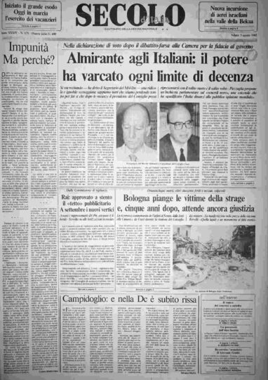 sabato 3 agosto 1985