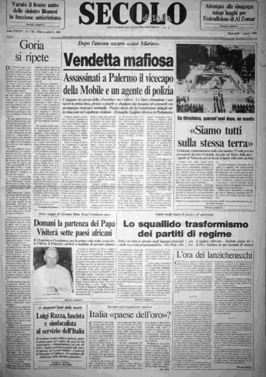 mercoledì 7 agosto 1985