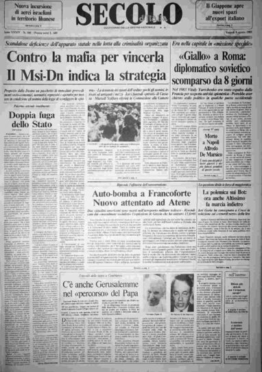 venerdì 9 agosto 1985