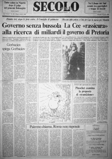 giovedì 29 agosto 1985