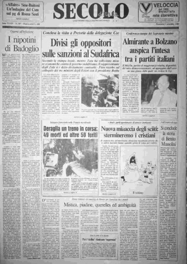 domenica 1 settembre 1985