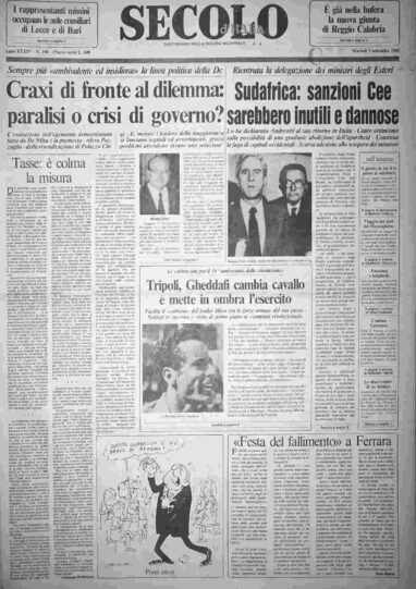 martedì 3 settembre 1985