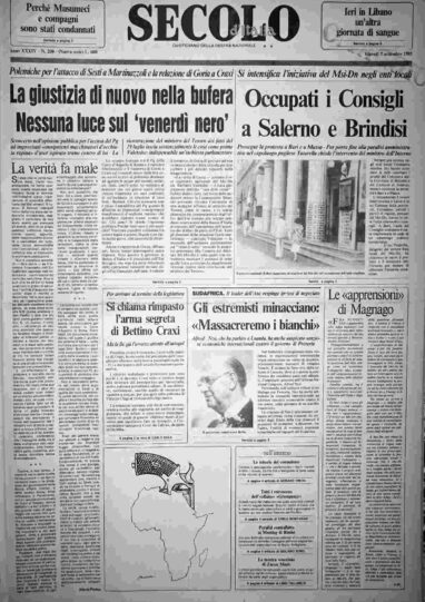 giovedì 5 settembre 1985