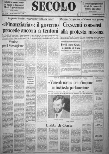 venerdì 6 settembre 1985
