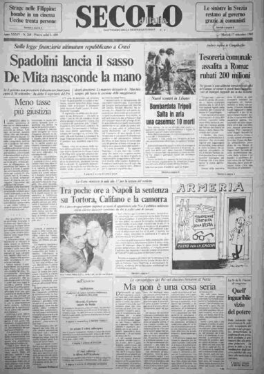 martedì 17 settembre 1985