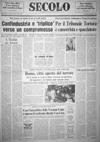mercoledì 18 settembre 1985