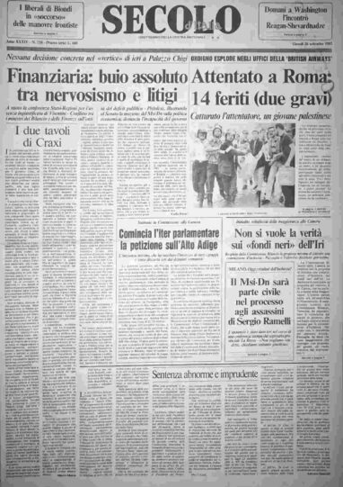 giovedì 26 settembre 1985