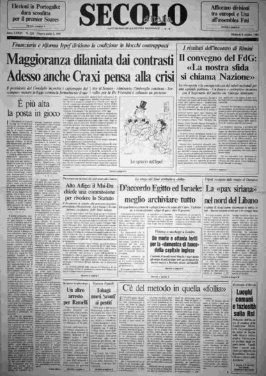 martedì 8 ottobre 1985