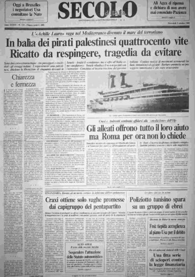 mercoledì 9 ottobre 1985