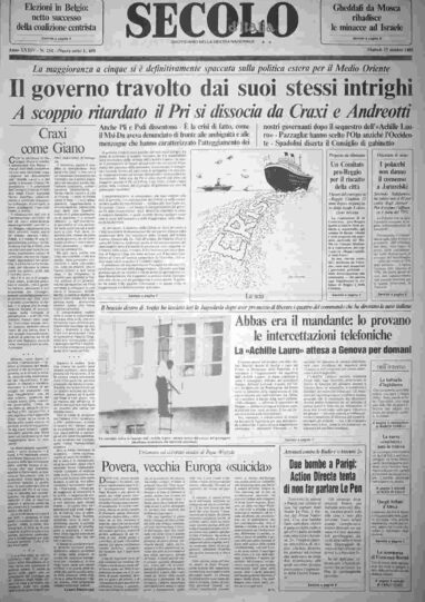 martedì 15 ottobre 1985