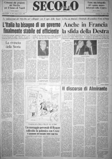 domenica 20 ottobre 1985