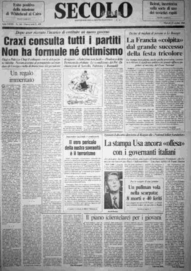 martedì 22 ottobre 1985