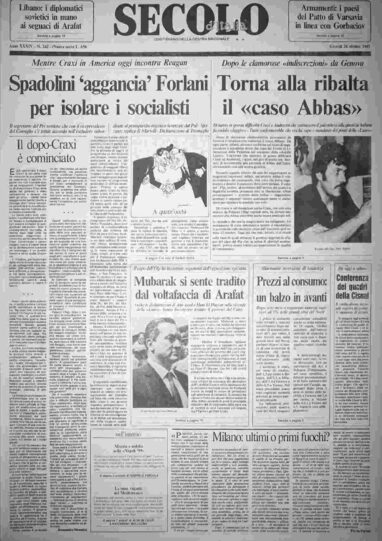 giovedì 24 ottobre 1985