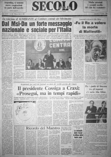 domenica 27 ottobre 1985