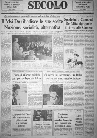 martedì 29 ottobre 1985