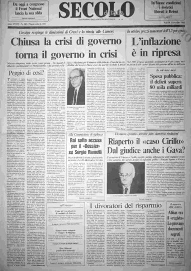 venerdì 1 novembre 1985