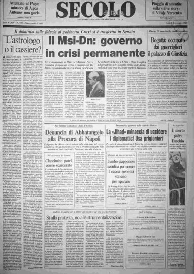 venerdì 8 novembre 1985