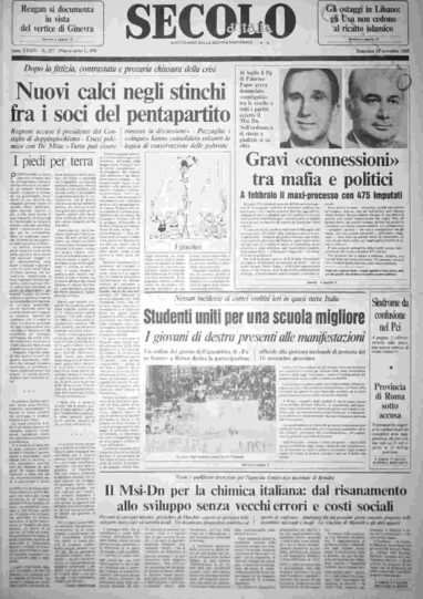 domenica 10 novembre 1985