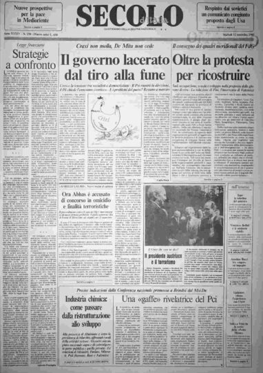 martedì 12 novembre 1985