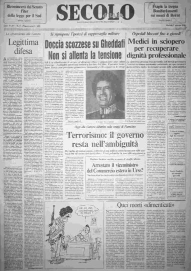 martedì 7 gennaio 1986