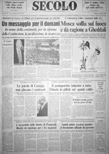 martedì 28 gennaio 1986