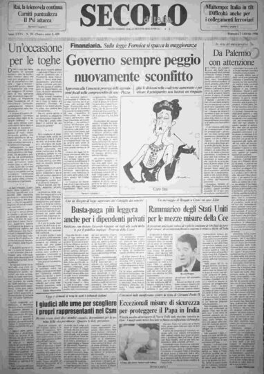 domenica 2 febbraio 1986