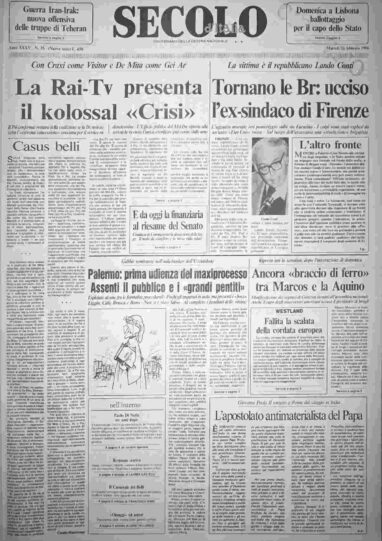 martedì 11 febbraio 1986