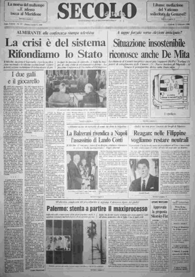 giovedì 13 febbraio 1986