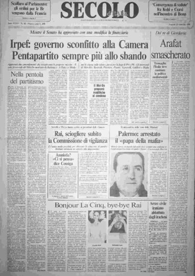 venerdì 21 febbraio 1986
