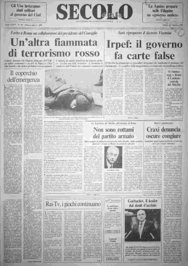 sabato 22 febbraio 1986