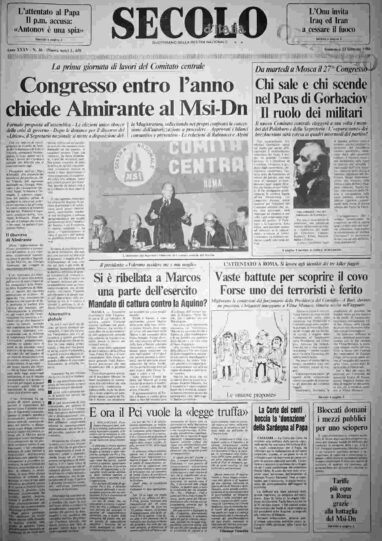 domenica 23 febbraio 1986